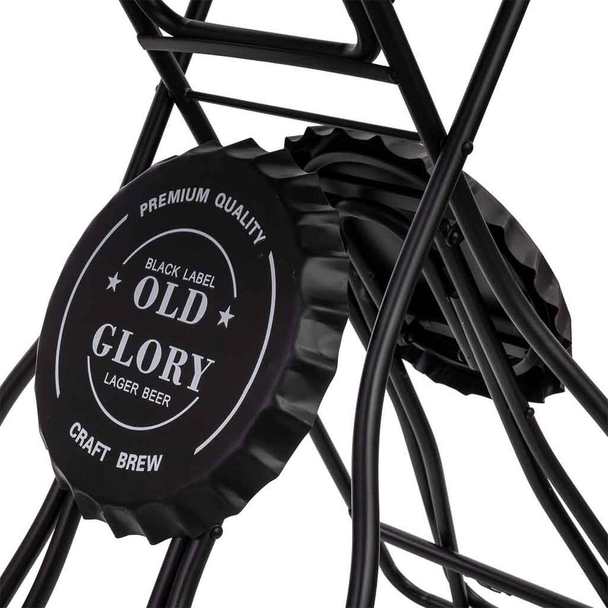 BALKONSET aus Metall, 148x60x102cm, 3-tlg. - Schwarz, Metall - Wanderlust