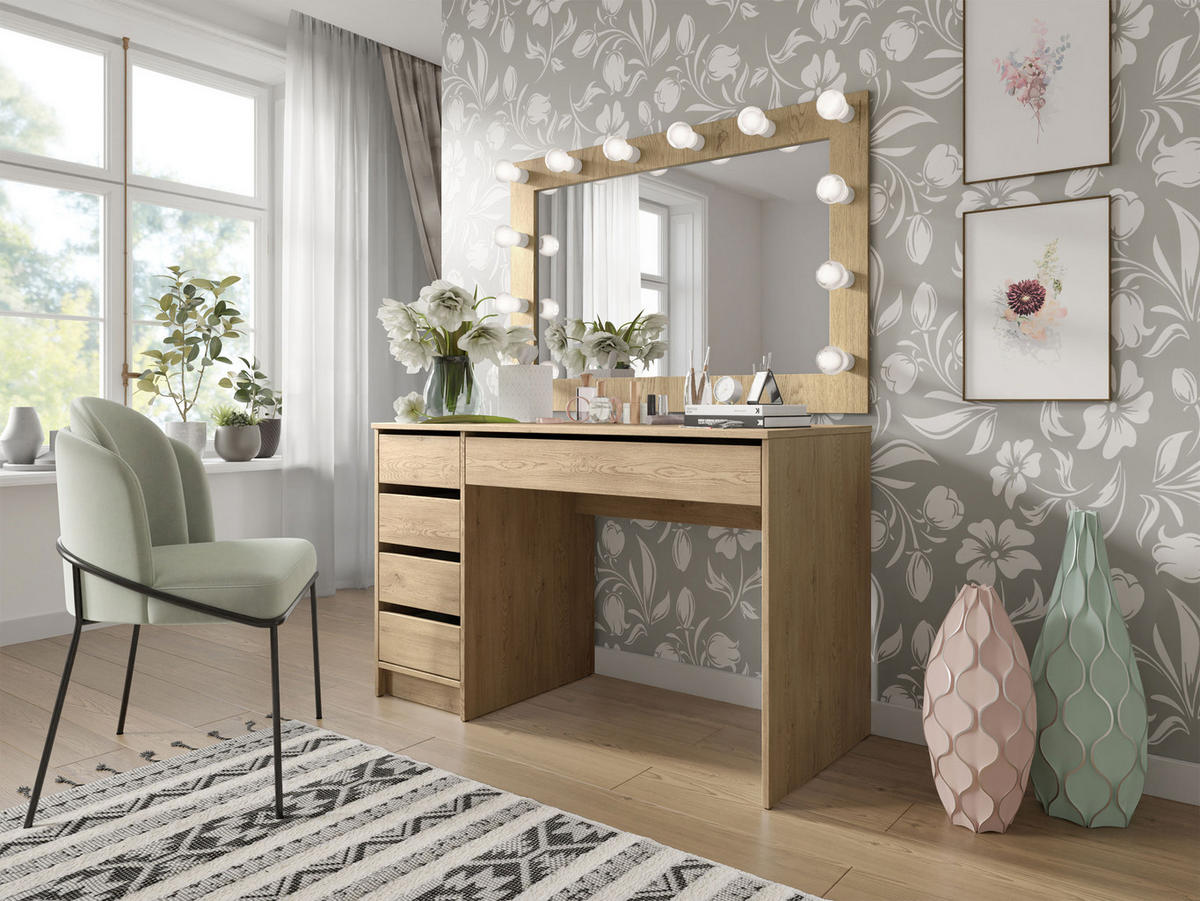 SCHREIBTISCH Ada - Naturfarben, Holzwerkstoff (55/120/76cm) - MIRJAN24