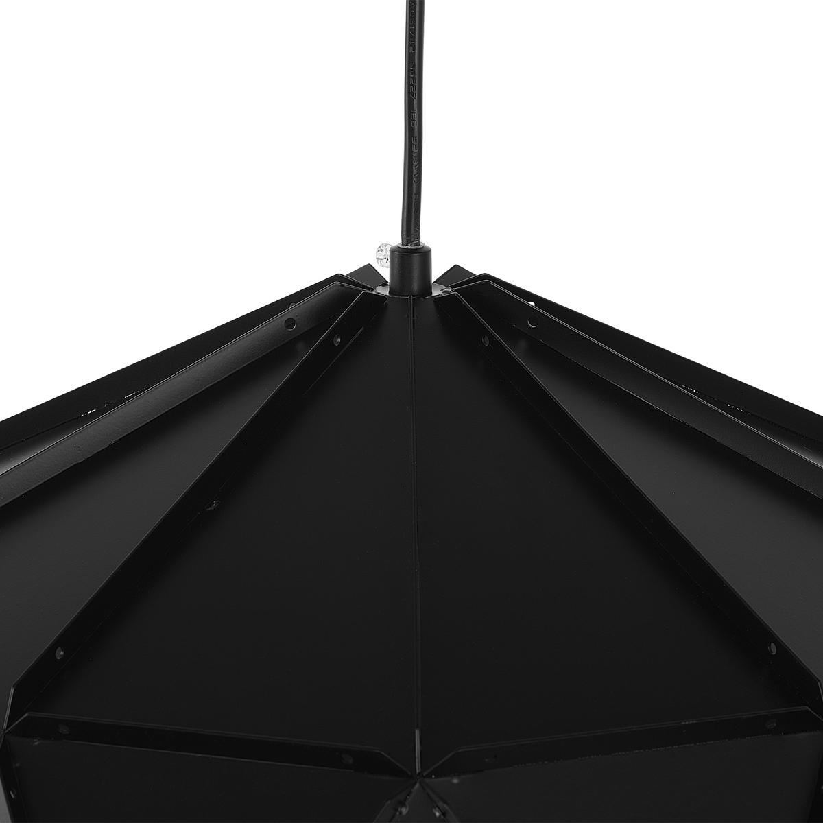 HÄNGELEUCHTE Senia 45/45/120 cm - Schwarz, Metall (45/45/120cm) - Beliani