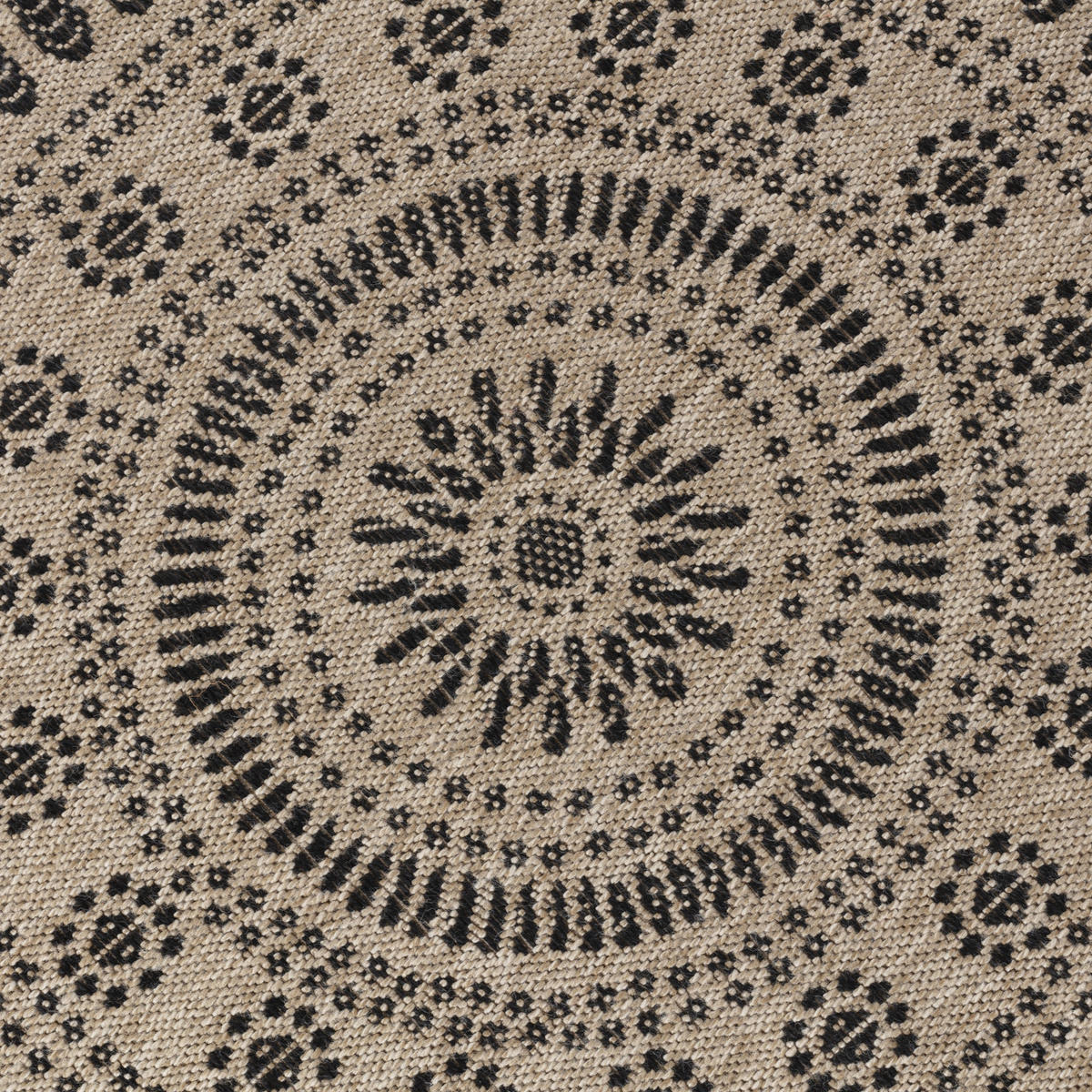 OUTDOORTEPPICH Rund Jute-Optik Ø 160 cm Beige - Beige, Kunststoff/Textil (160/160cm) - LIVABLISS