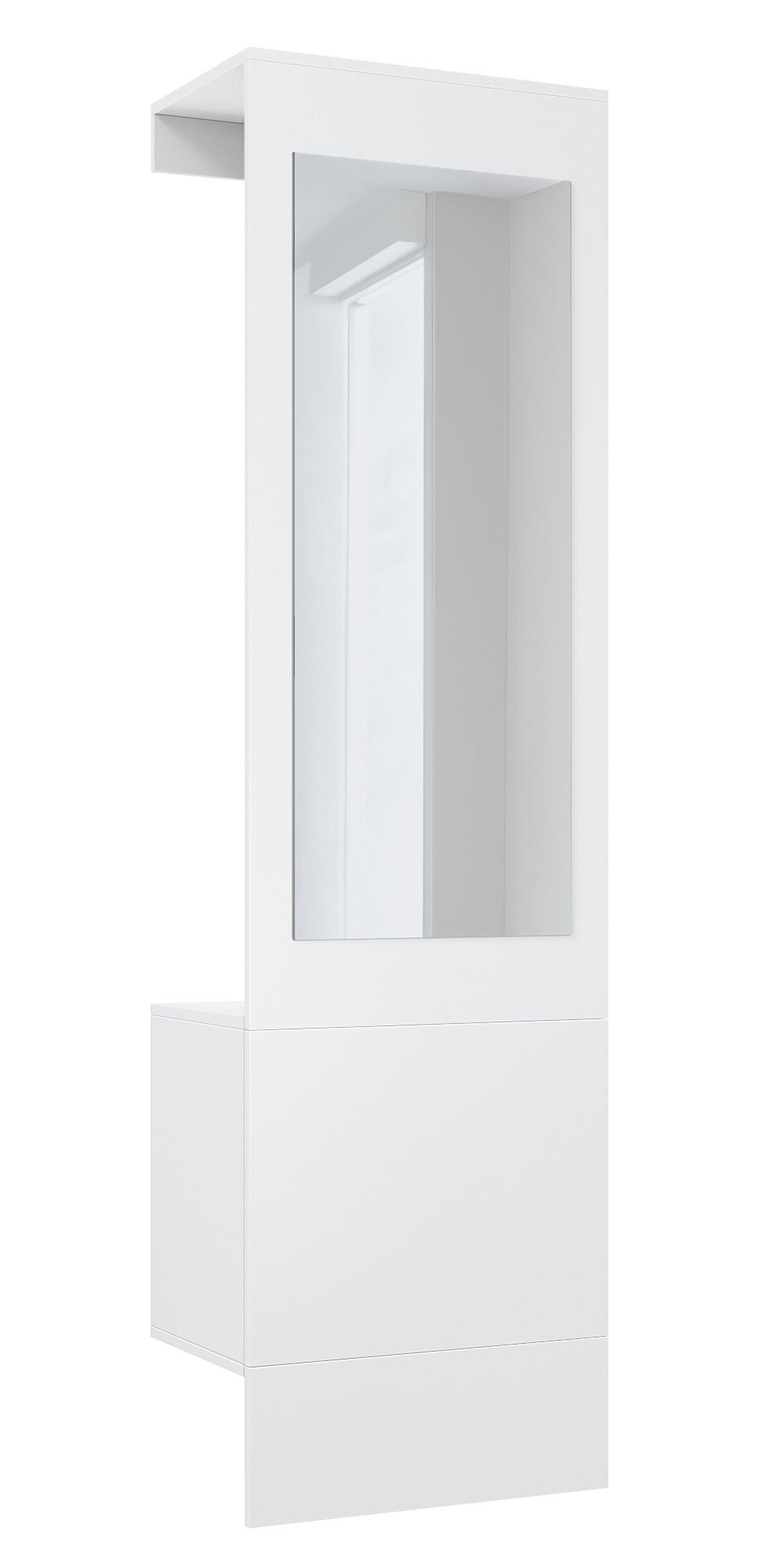Vladon Garderobe Weiß 52x193x35 cm