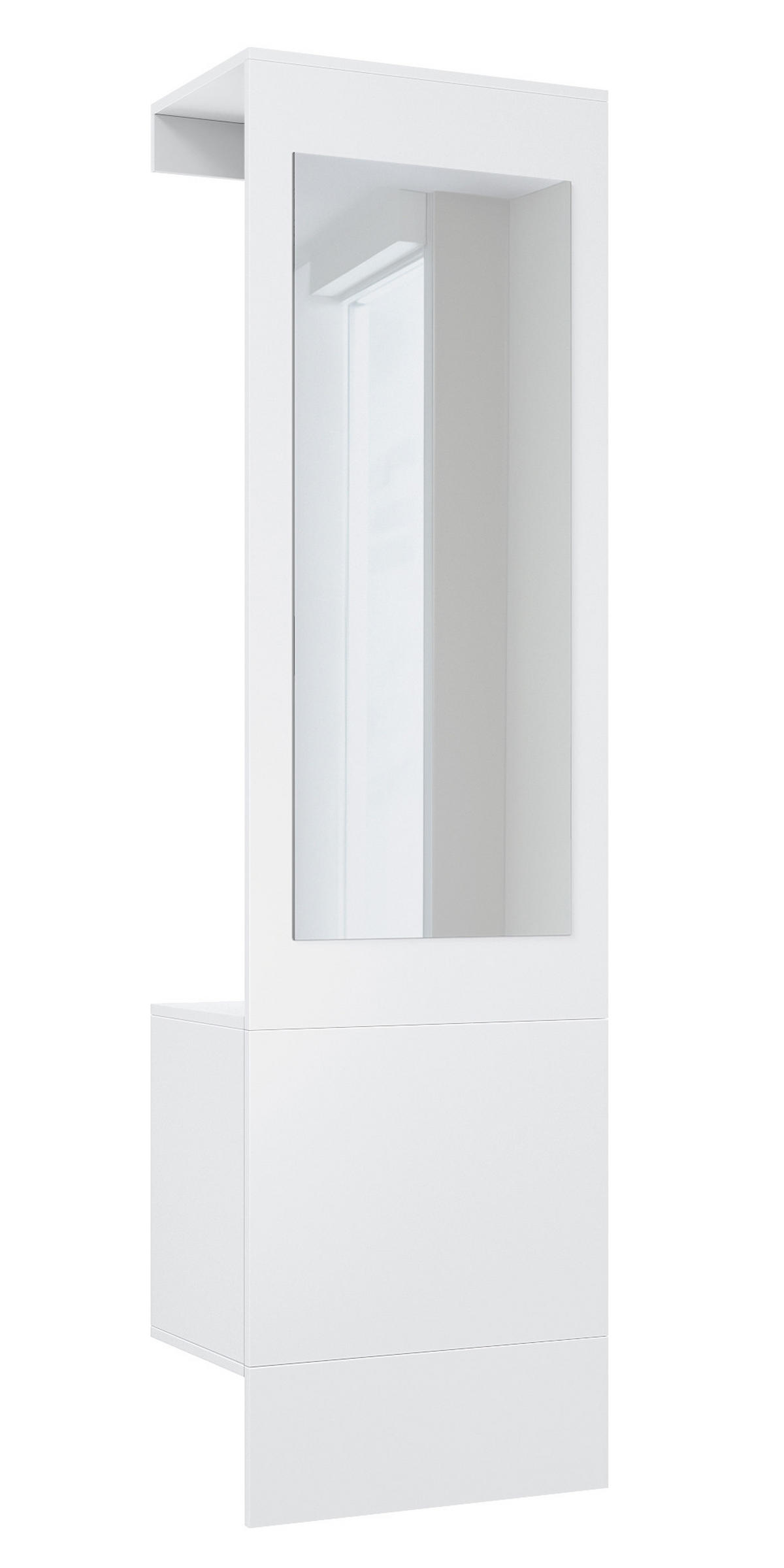 GARDEROBE Carlton Weiß matt - Weiß, Holzwerkstoff (52/193/35cm) - Vladon