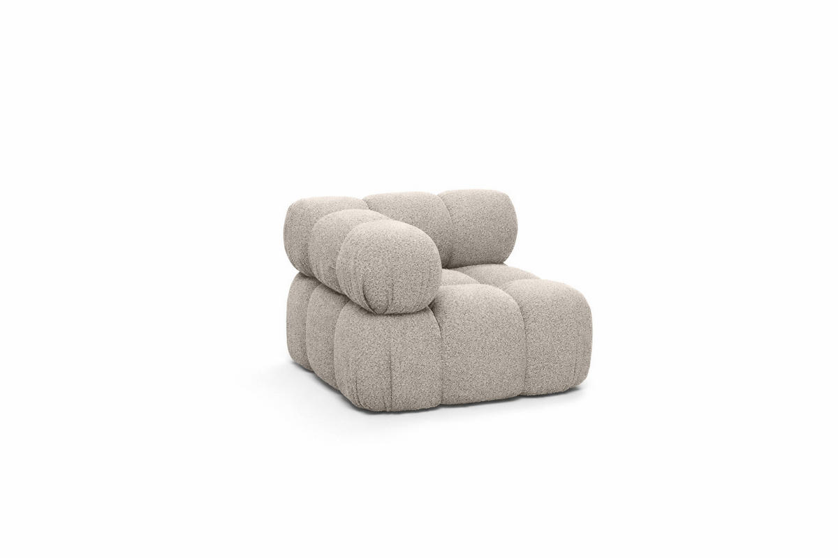 ECKMODUL, Für Modulares System, Stoff Abriamo, Beige, Selia - Beige, Holz (95/70/95cm) - Kaiser Möbel