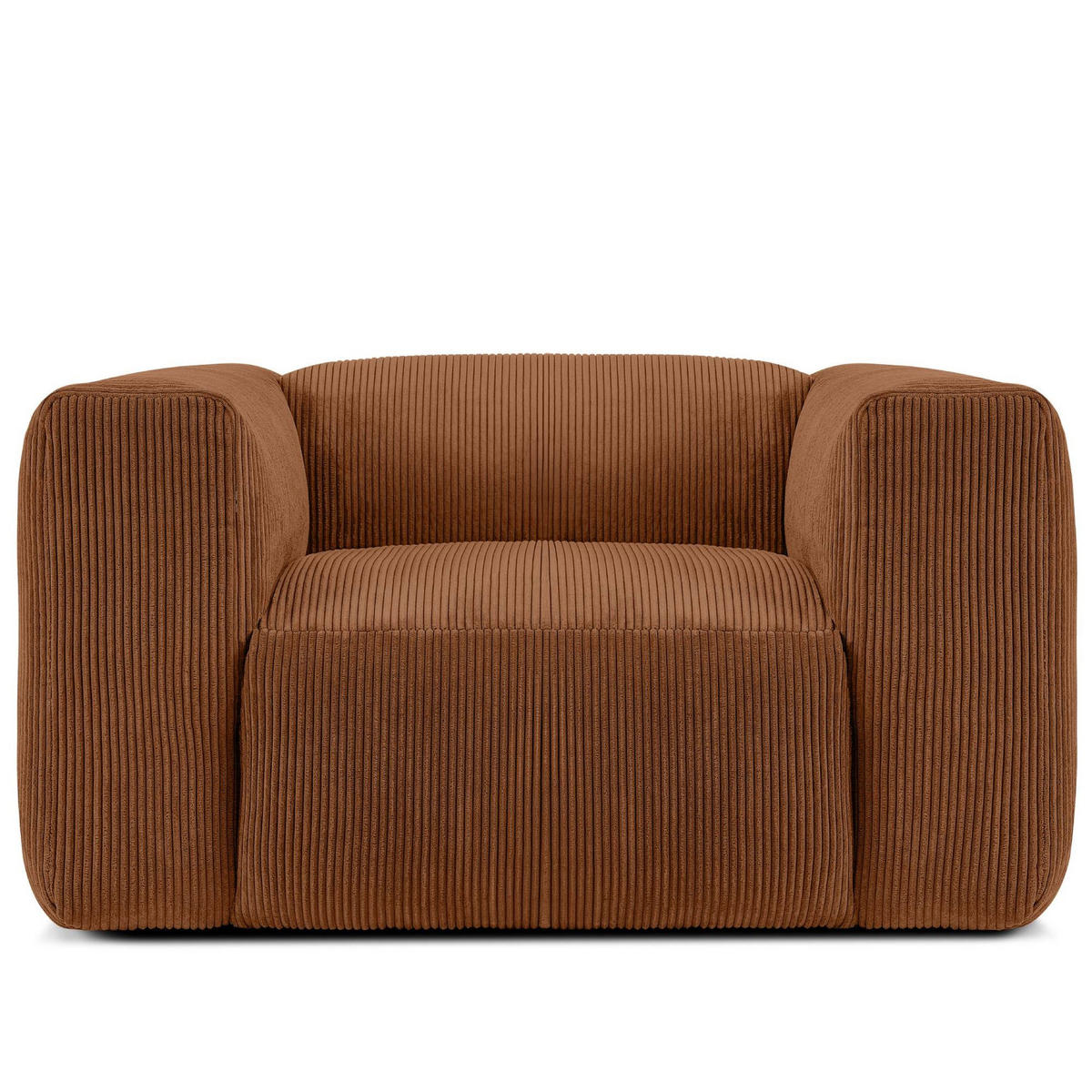 SESSEL BUFFO , Rot - Rot, Textil (130/73/96cm) - KONSIMO®
