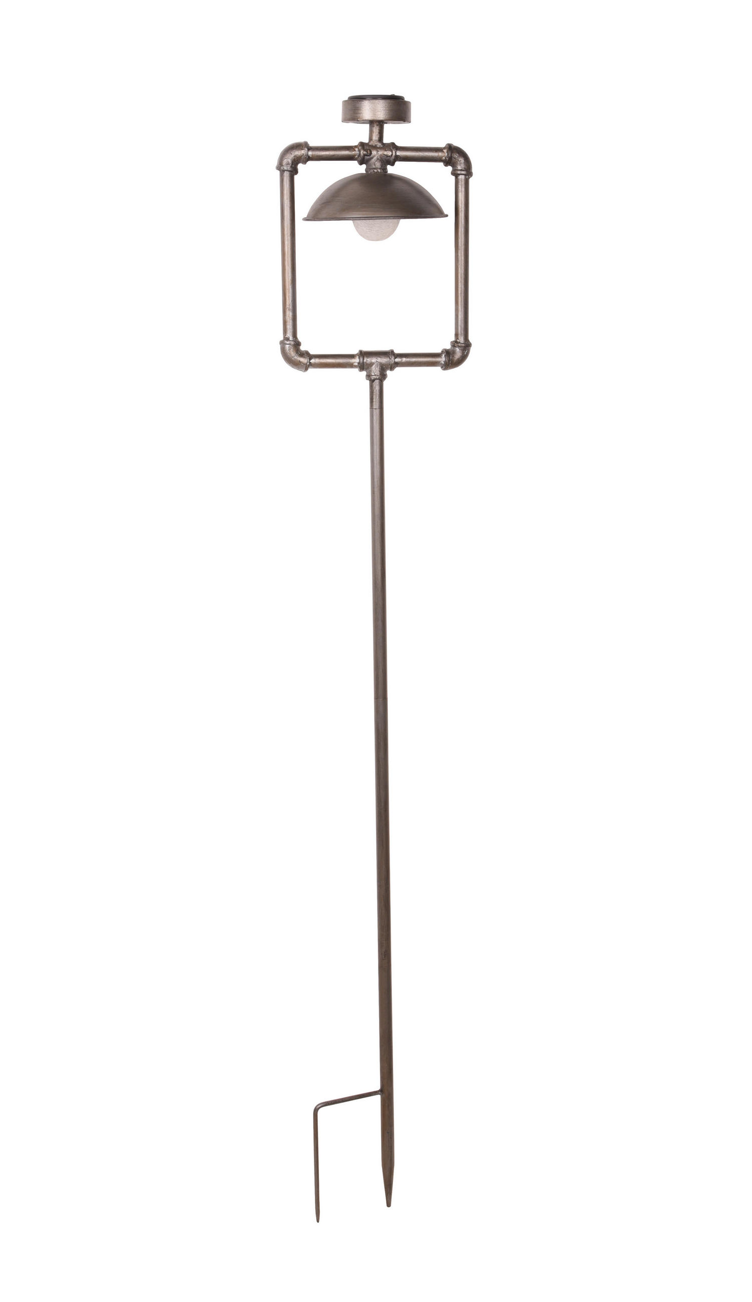 SOLAR-LEUCHTE Essen Stahl Antik-schwraz 158x18,4x25,4cm - Schwarz, Metall (25.4/18.4/158cm) - DELUKE