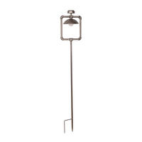 SOLAR-LEUCHTE Essen Stahl Antik-schwraz 158x18,4x25,4cm - Schwarz, Metall (25.4/18.4/158cm) - DELUKE