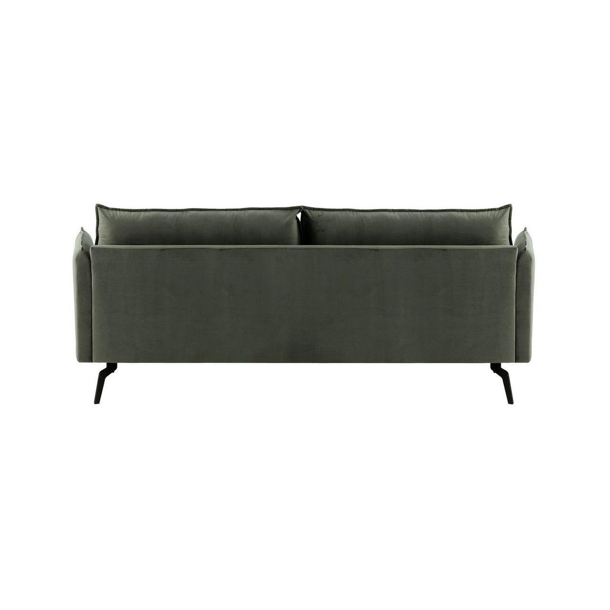 DREISITZER-SOFA Layla-Velluto 19 - Dunkelgrau, Holz/Textil (237/95/98cm)