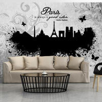 VLIESTAPETE Grau 100/70 cm - Schwarz/Grau, Textil (100/1cm) - KUNSTLOFT