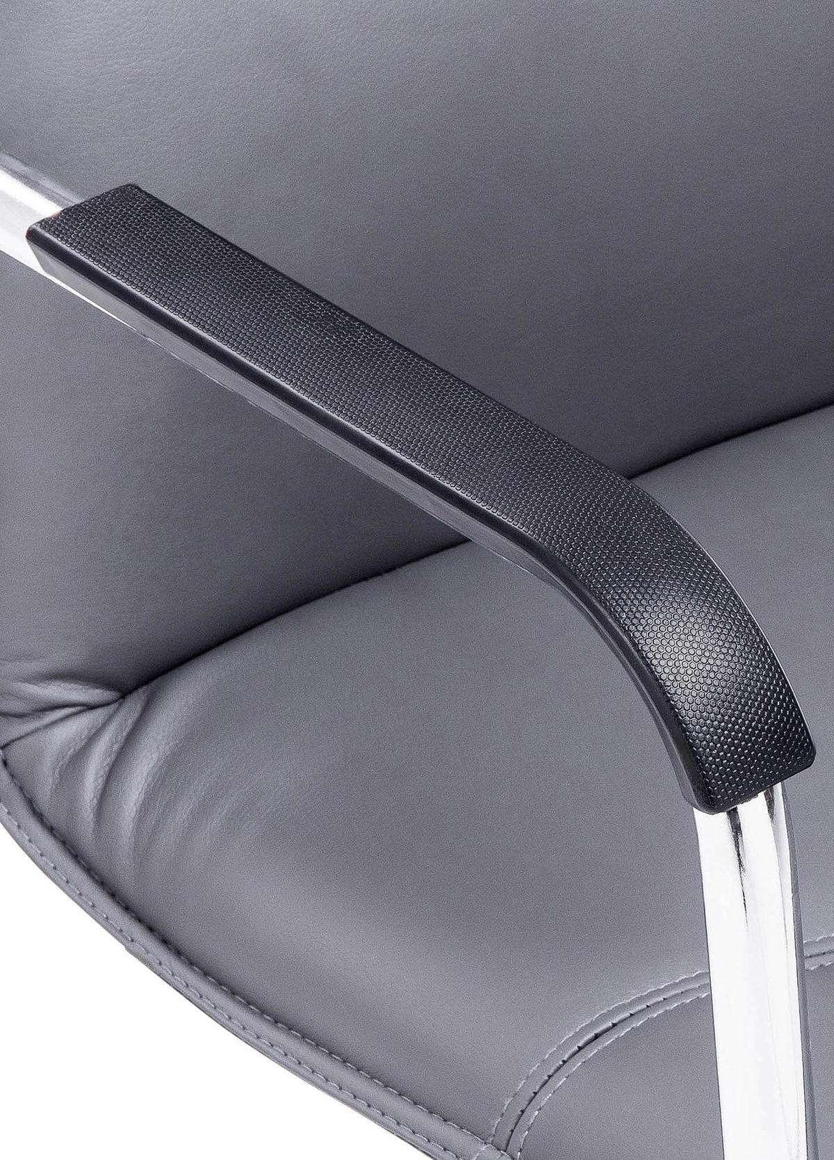 SCHWINGSTUHL Lederlook Grau - Grau, Textil/Metall (57/92/59cm) - CLP