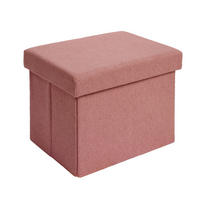 SITZHOCKER 41/31/31 cm, faltbar, Altrosa - Altrosa, Kunststoff (31/31/41cm) - Laleni