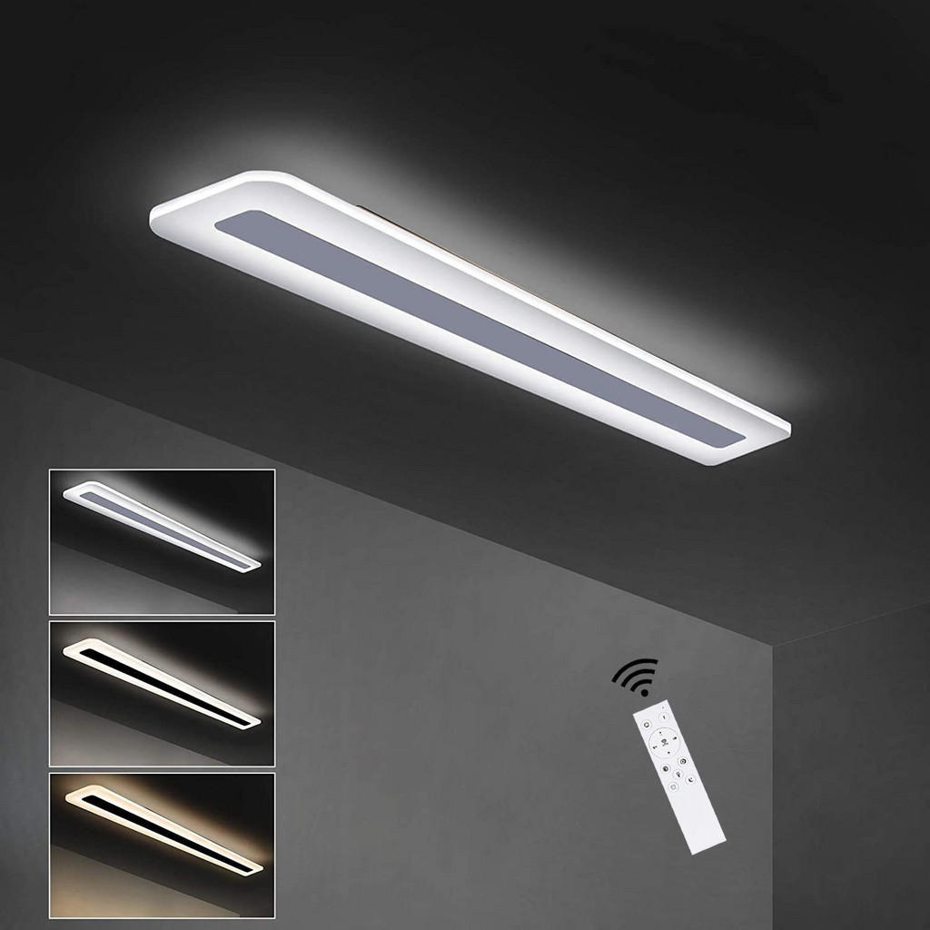 Thumbnail - Nettlife Led-Deckenleuchte, Weiß, Metall, 15x5x60 cm, Lampen & Leuchten, LED Beleuchtung, LED-Deckenleuchten