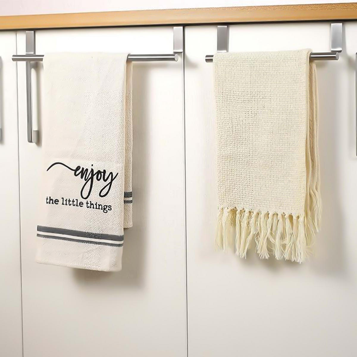 HANDTUCHHALTERUNG 36/5/6.5 cm - Silberfarben, Metall (5/6.5/36cm) - Intirilife