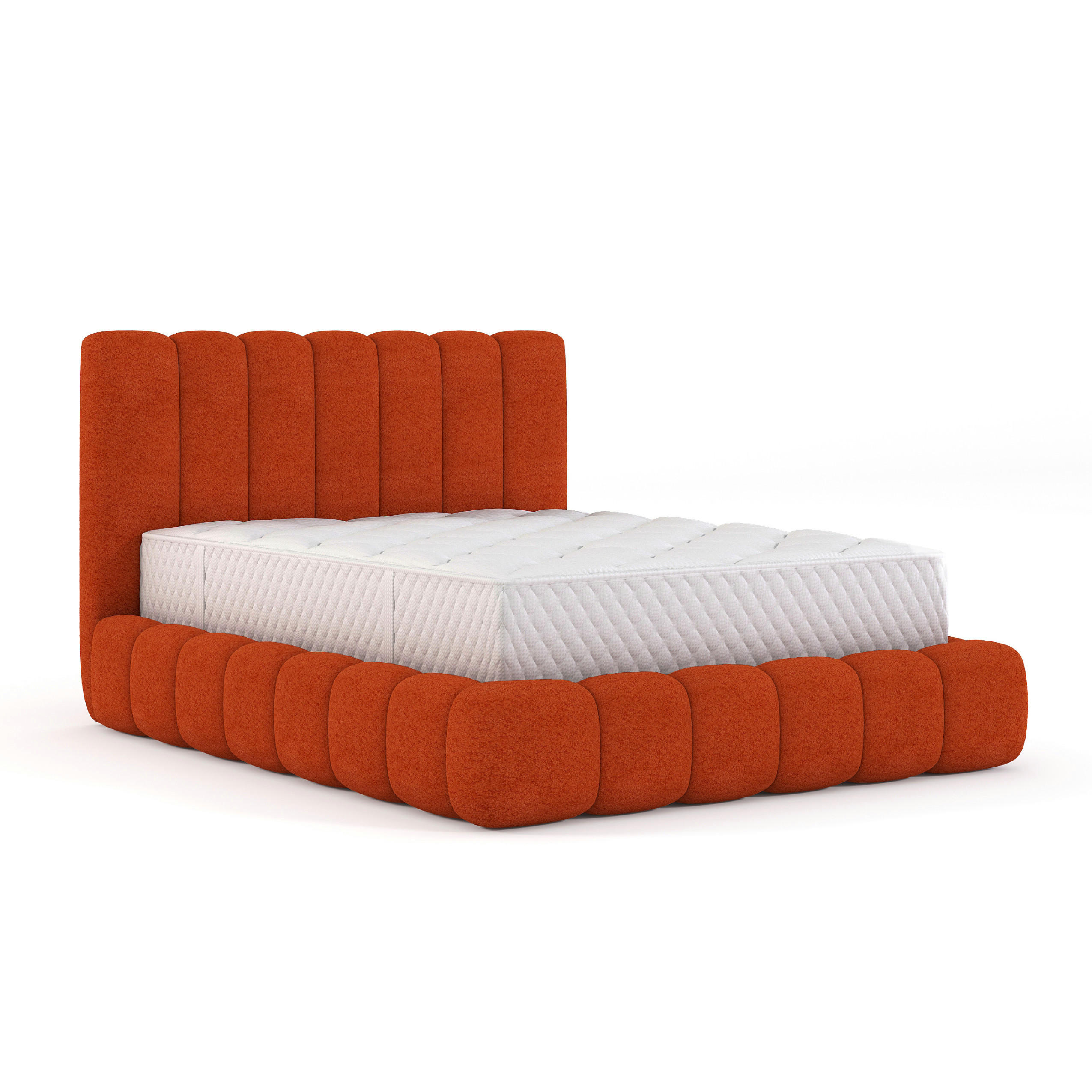 POLSTERBETT aus Polyester Elvert 200x200 cm, Kupfer - Kupferfarben, Textil (200/200cm) - Meblito