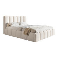 POLSTERBETT 140x200 Palermo mit Bettkasten, Lattenrost, Boucle, Creme - Creme, Holz/Textil (140/200cm) - Emporius