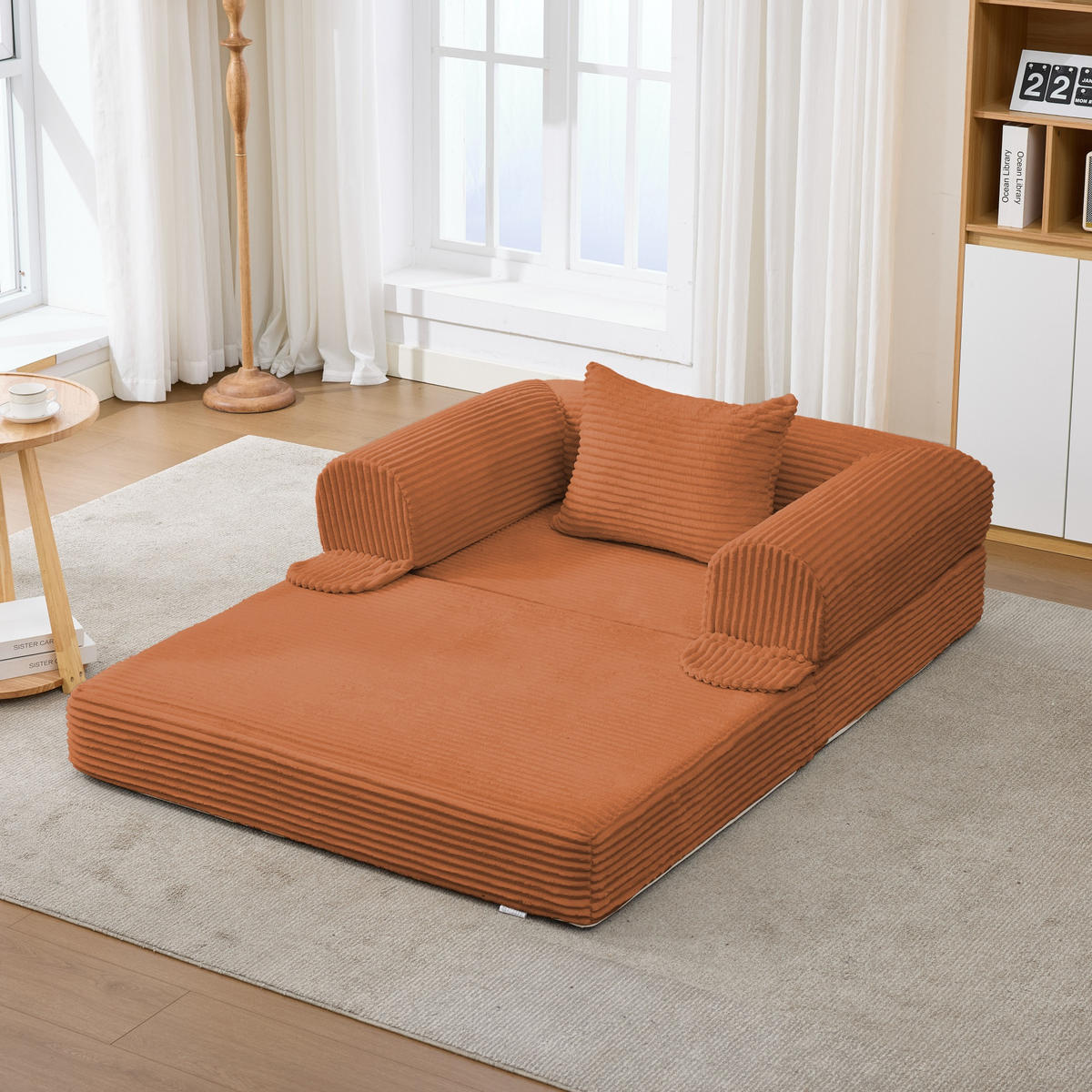 SITZGARNITUR DE-35226 3-Sitzer Orange - Orange, Textil (78/65/190cm) - ComfortXL