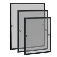 FLIEGENGITTER Fenster 80 x 100 cm Anthrazit - Anthrazit, Metall (80/1/100cm)