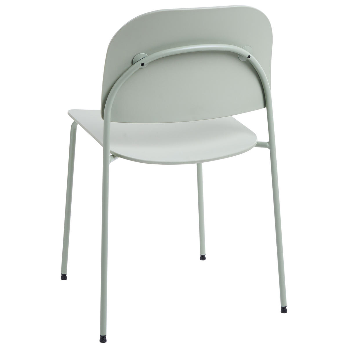 ESSZIMMERSTUHL 2er-Set Metall Mintgrün Windust - Mintgrün, Metall (51/81/50cm) - Beliani