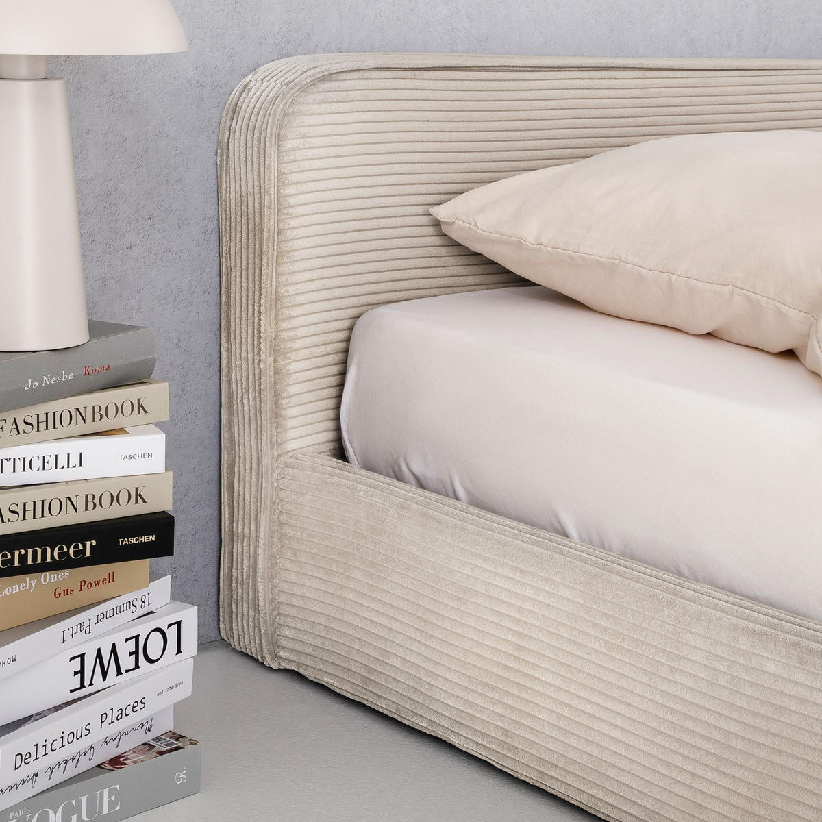 POLSTERBETT CURSIO 140x200 cm beige - Beige, Textil (140/200cm) - IDIMEX