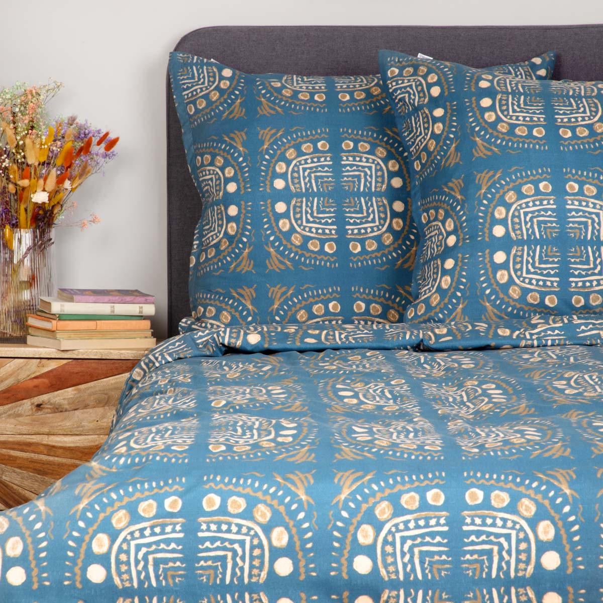 BETTWÄSCHE Losa Mikrofaser blau 220/200 cm - Blau, Textil (220/200cm) - Homla