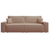 SOFA Farese Dunkelbeige mit Cordbezug - Beige, Textil (257/85/102cm) - Selsey