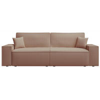 SOFA Farese Dunkelbeige mit Cordbezug - Beige, Textil (257/85/102cm) - Selsey