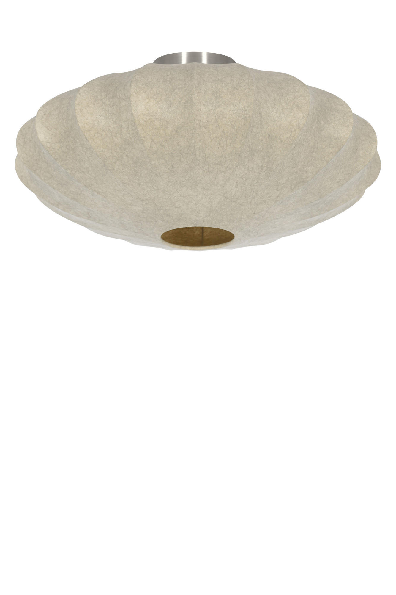 DECKENLEUCHTE Fay Braun Ø50/22 cm - Braun, Kunststoff (50/50/22cm) - Light & Living