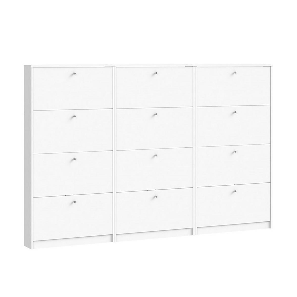 SCHUHKIPPER weiß - Weiß, Holzwerkstoff (225/148/17cm) - ebuy24