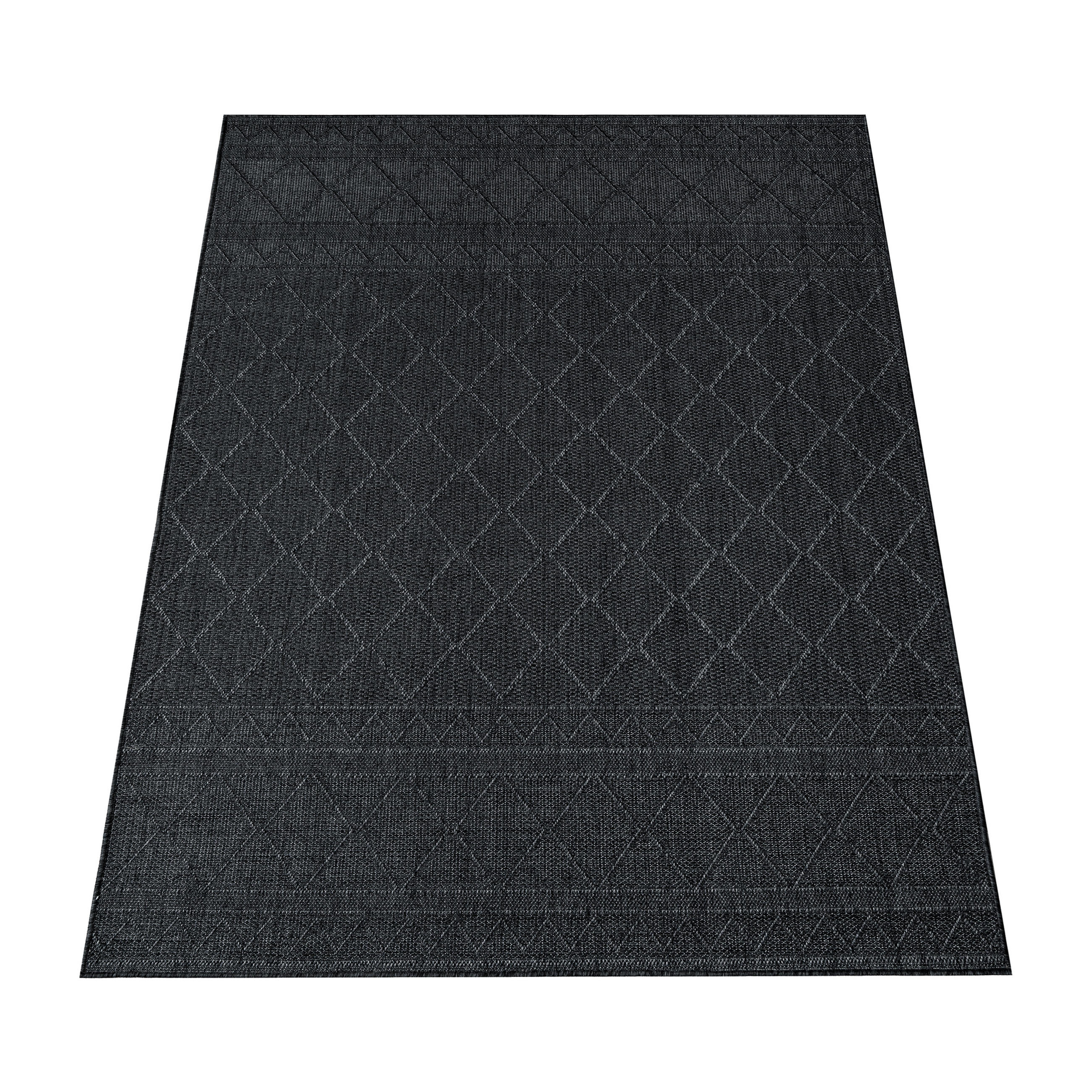 OUTDOORTEPPICH 80/250 cm Vermont 191 - Anthrazit, Textil (80/250cm) - Paco Home