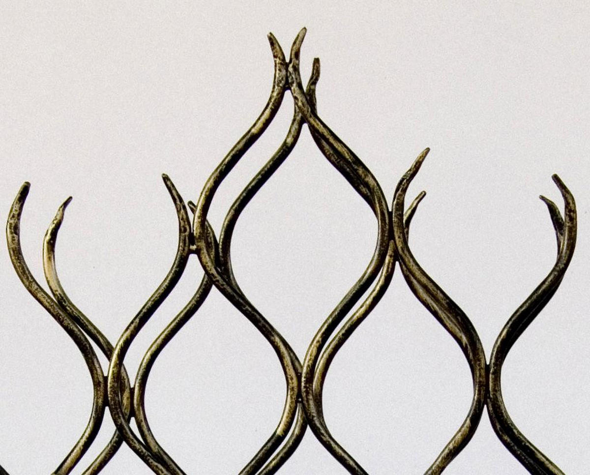 WEINREGAL "Grand Feu" Metall Schmiedeeisen für 40 Flaschen Flasc - Braun, Metall (70/95/15cm) - DanDiBo