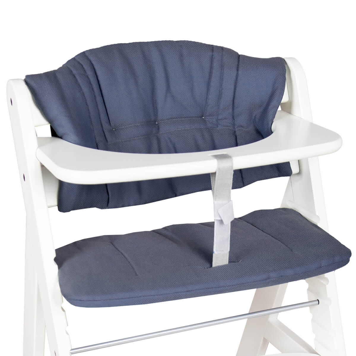 KINDERSTUHLPOLSTER Hochstuhl Sitzkissen Set für Hauck Alpha - Blau, Textil (27/7/38cm) - Hoppediz