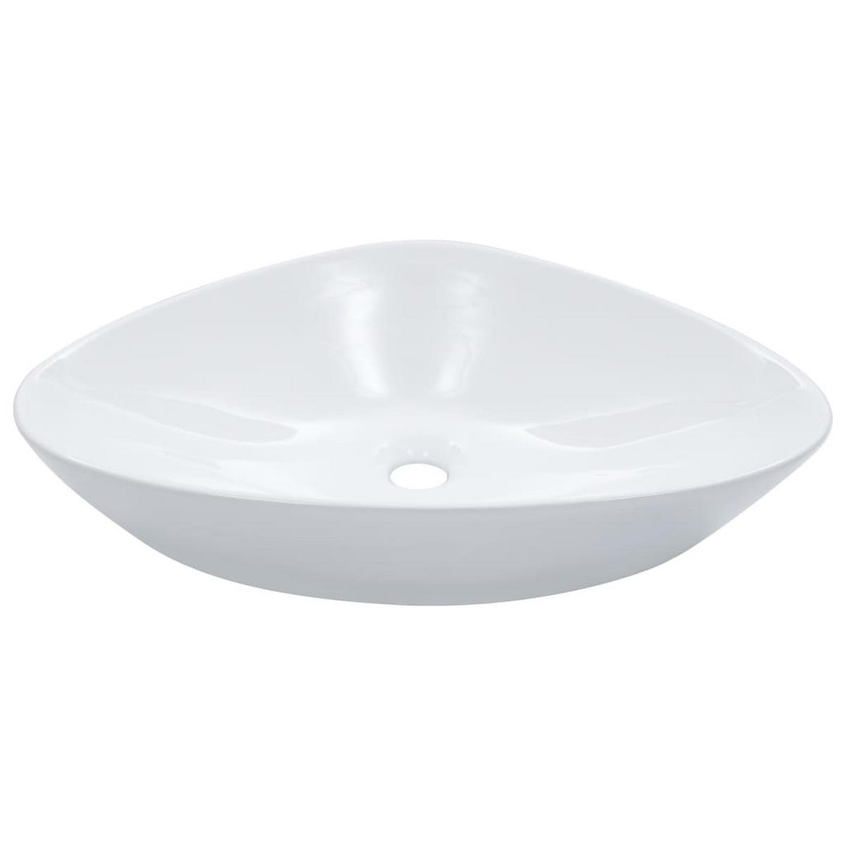 WASCHBECKEN Lagasse 58.5/39/14 cm - Weiß, Keramik (58.5/14/39cm) - Nettlife