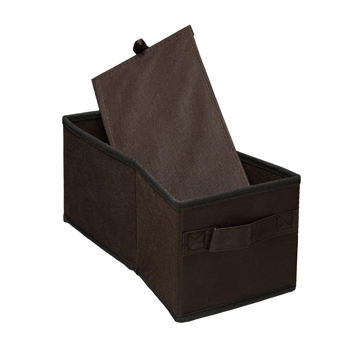 ZÁVESNÝ regál - tmavohnedá, textil/vlnitá lepenka (14.5/82/30cm) - Relaxdays