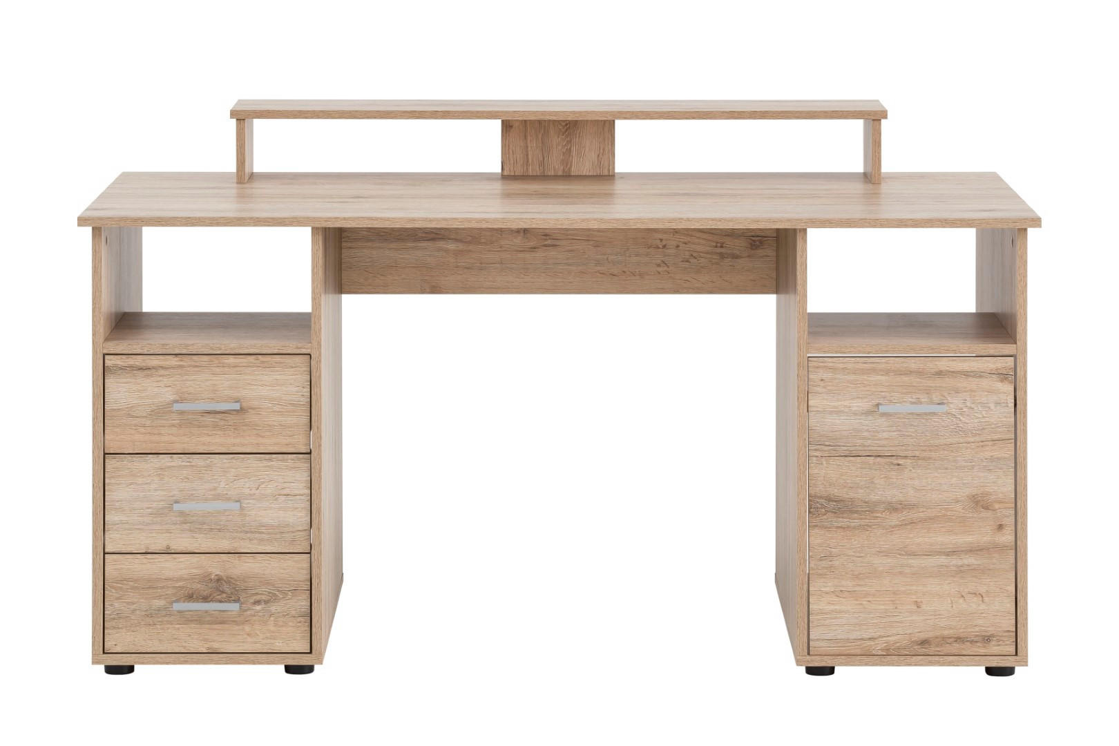 SCHREIBTISCH Fox Large 86x150x70 cm mit Flügeltür Eiche - Eichefarben, Holz (70/150/86cm) - PROREGAL