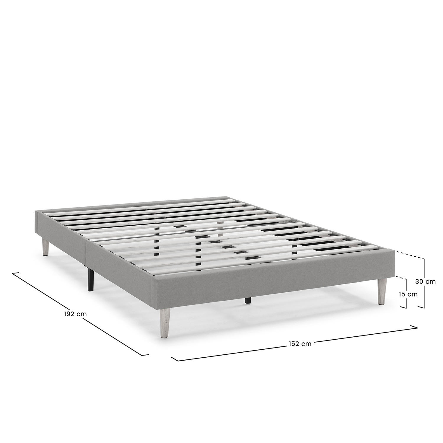 VS Venta-stock POLSTERBETT Beige 150cm × 190cm × 30cm