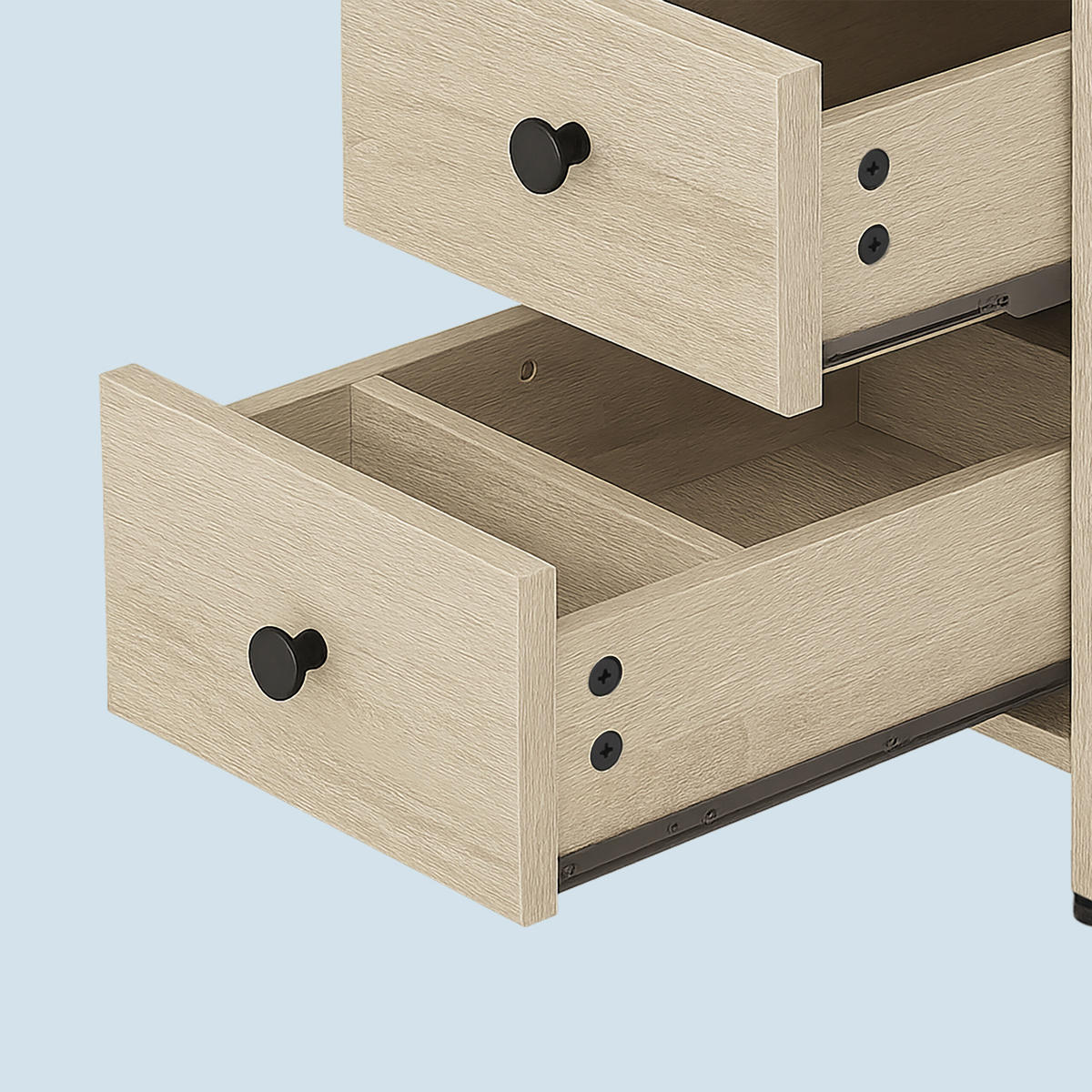 BEISTELLTISCH - Hellbraun, Holzwerkstoff/Metall (60/35/61cm) - Relaxdays