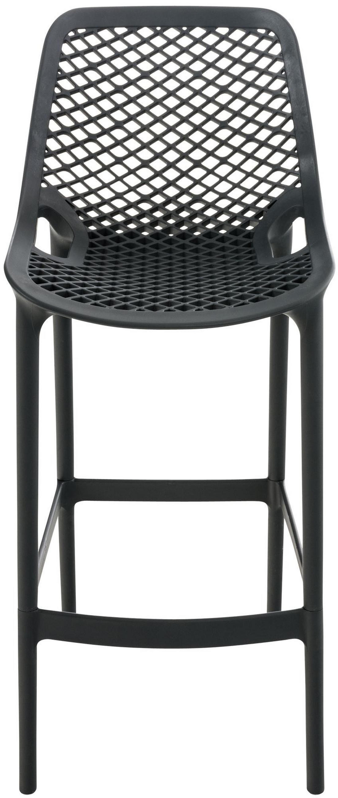 BARHOCKER Air 105x45x53 cm schwarz - Schwarz, Kunststoff (45/105/53cm) - furnicato