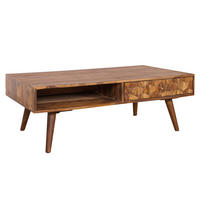 COUCHTISCH MYSTIC LIVING Sheesham rechteckig Natur 100cm - Braun, Holz (52/100/40cm) - riess-ambiente