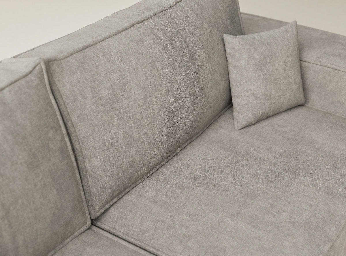 ECKSOFA MIT SCHLAFFUNKTION Tonga Braun Webstoff - Schwarz/Braun, Holz/Holzwerkstoff (105/225cm) - Maison de Reve
