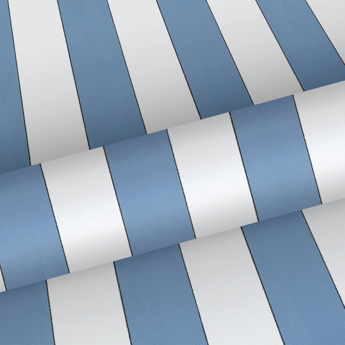 TAPETE Streifen 53 cm x 10.05 m - Blau, Papier (53/0.1cm) - Sanders & Sanders