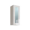 HÄNGEVITRINE 90 Vigo Glas mit weißer LED Beleuchtung - Weiß Hochglanz/Weiß, Holzwerkstoff (35/90/32cm) - MIRJAN24