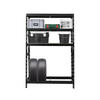 REIFENREGAL Tiger 180x120x40 cm bis zu 6 Reifen auf 1 Ebene + 3 Ablagen Schwarz - Schwarz, Metall (120/180/40cm) - PROREGAL