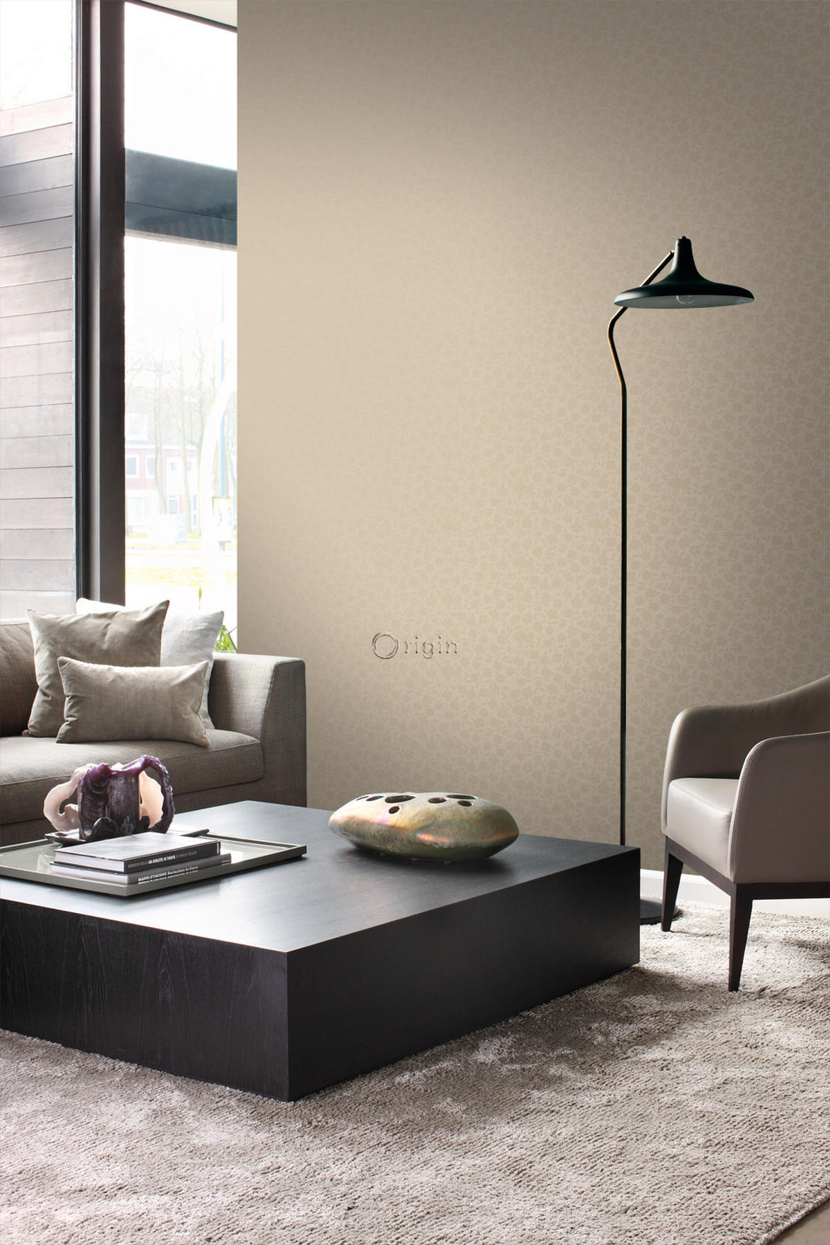 TAPETE Blumen 53 cm x 10.05 m - Weiß, Papier (53/1000cm) - Origin Wallcoverings