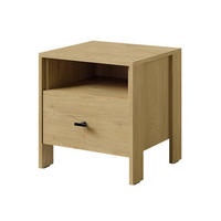 NACHTTISCH mit Schublade Ethan 1S 45 Eiche Cremona - Eichefarben/Schwarz, Holzwerkstoff/Metall (44/46/40cm) - mzm24