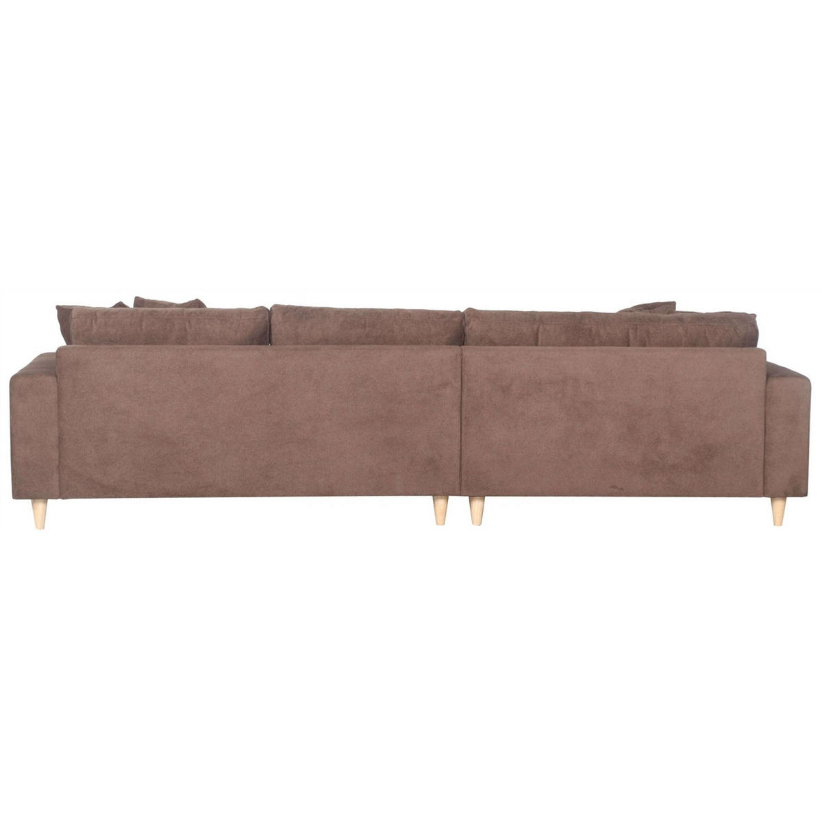 ECKSOFA Gorino - Hellbraun/Braun, Holz/Textil (283/176cm) - Mr. Deko