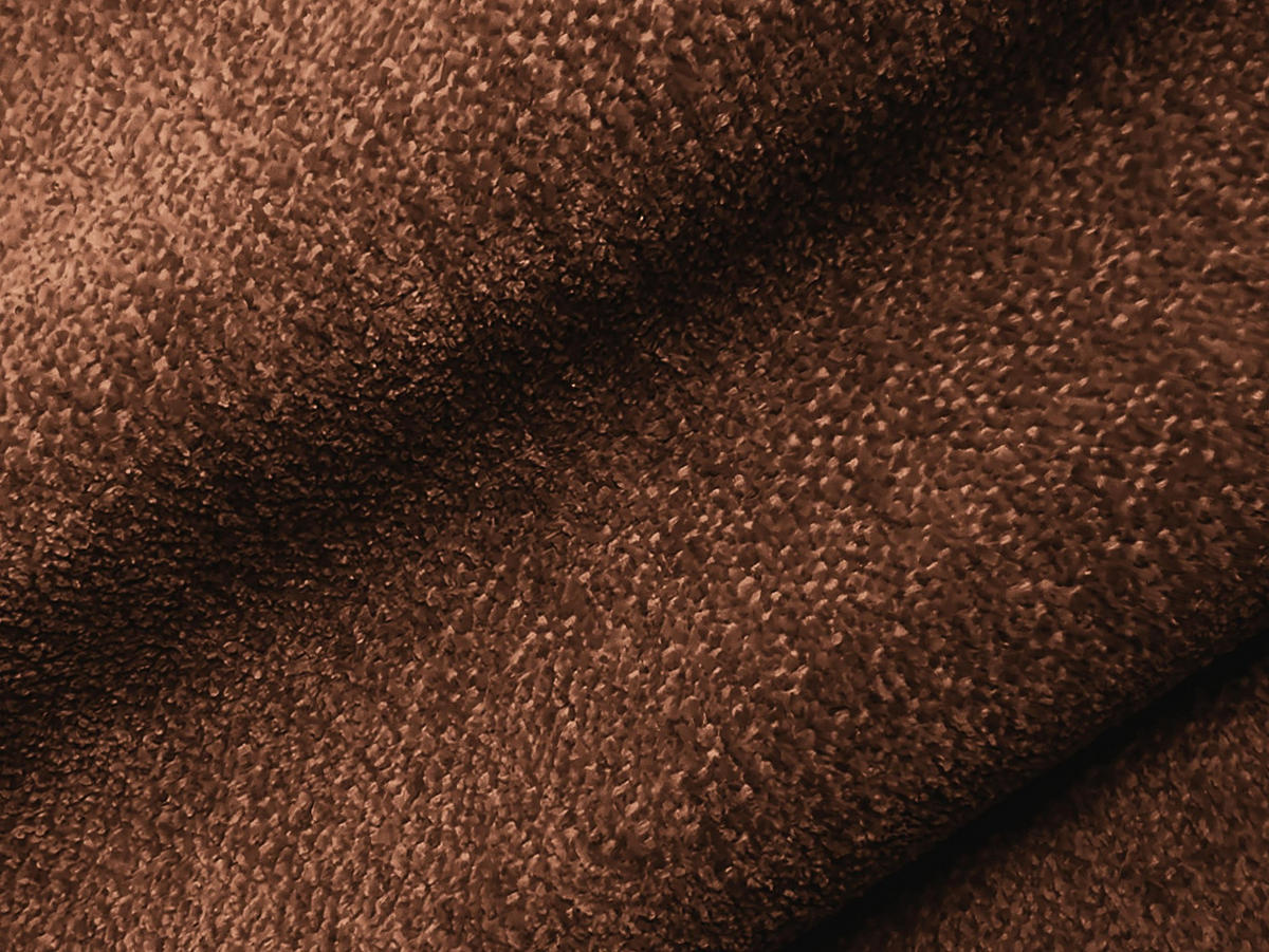 2-SITZER SOFA Chenille Stoff Orange - Terra cotta/Schwarz, Holzwerkstoff/Kunststoff (210/72/115cm) - Makamii