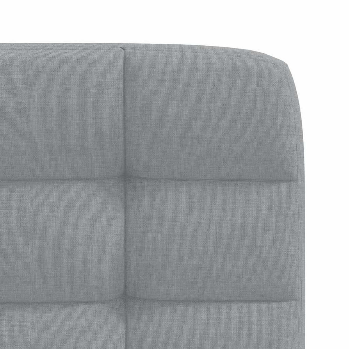 ESSZIMMERSTÜHLE 2 Stk. Hellgrau Stoff 45*54*86cm - Grau, Metall (45/86/54cm) - ZMH