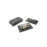SCHIEFERPLATTEN SET - 6 teilig - Schwarz, Naturmaterialien (30/0.5/20cm) - Sänger