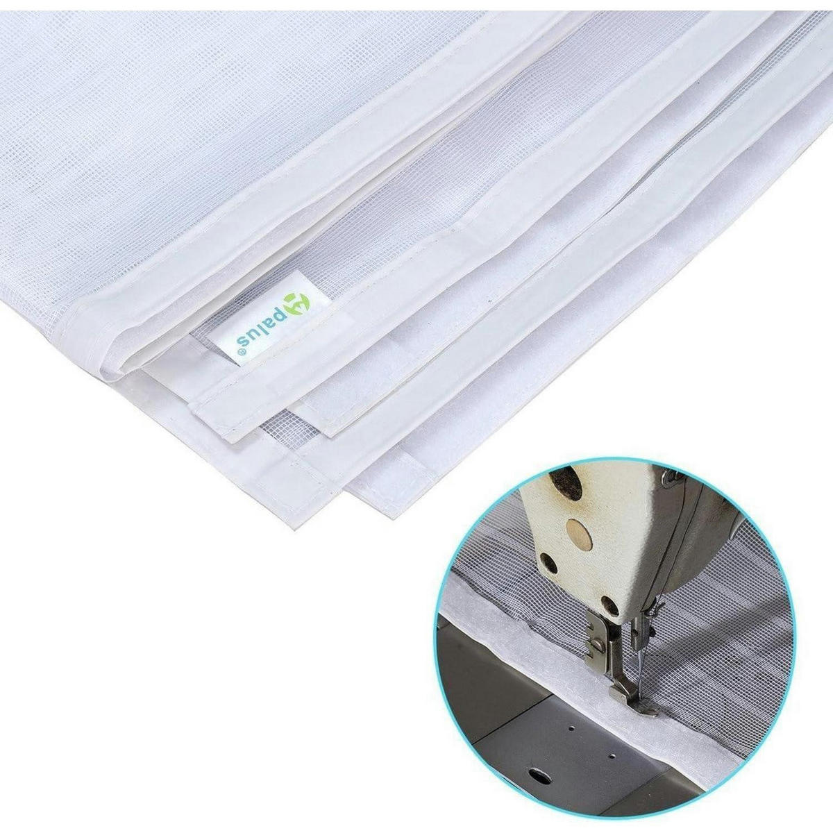 FLIEGENGITTER Tür 110 x 220 cm Weiß - Weiß, Textil (110/220/1cm)