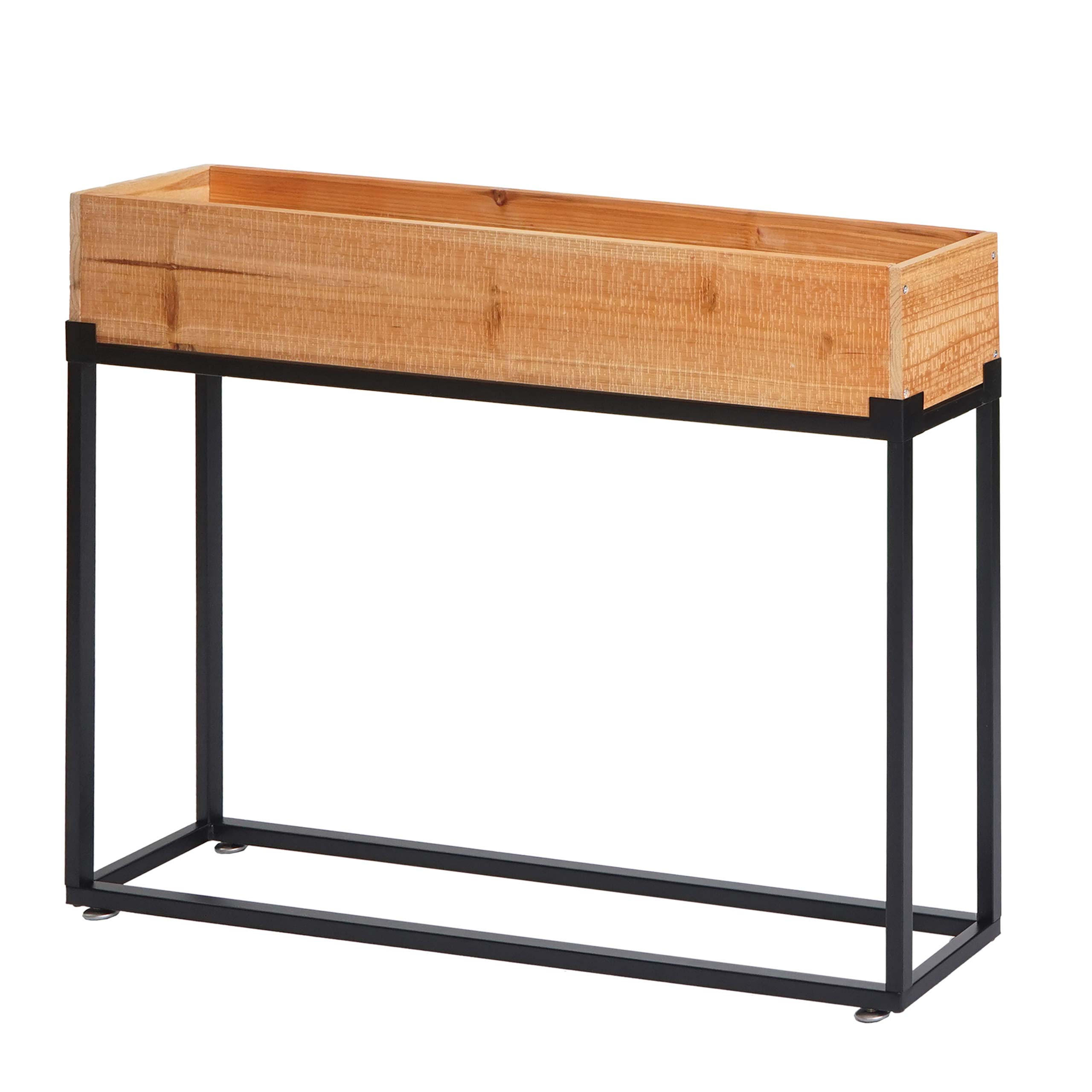 HOCHBEET Braun, Schwarz - Schwarz/Braun, Holz (80/62/16cm) - MCW