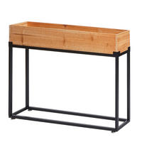 HOCHBEET Braun, Schwarz - Schwarz/Braun, Holz (80/62/16cm) - MCW
